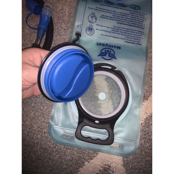 Mothybot Hydration Backpack 2L Insulated Water Bladder Aqua Blue Hiking Festival - Picture 13 of 16